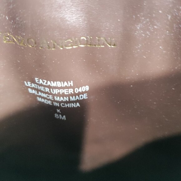 Enzo Angiolini Brown Suede Leather Boots - Flat Size 8 - Picture 6 of 8